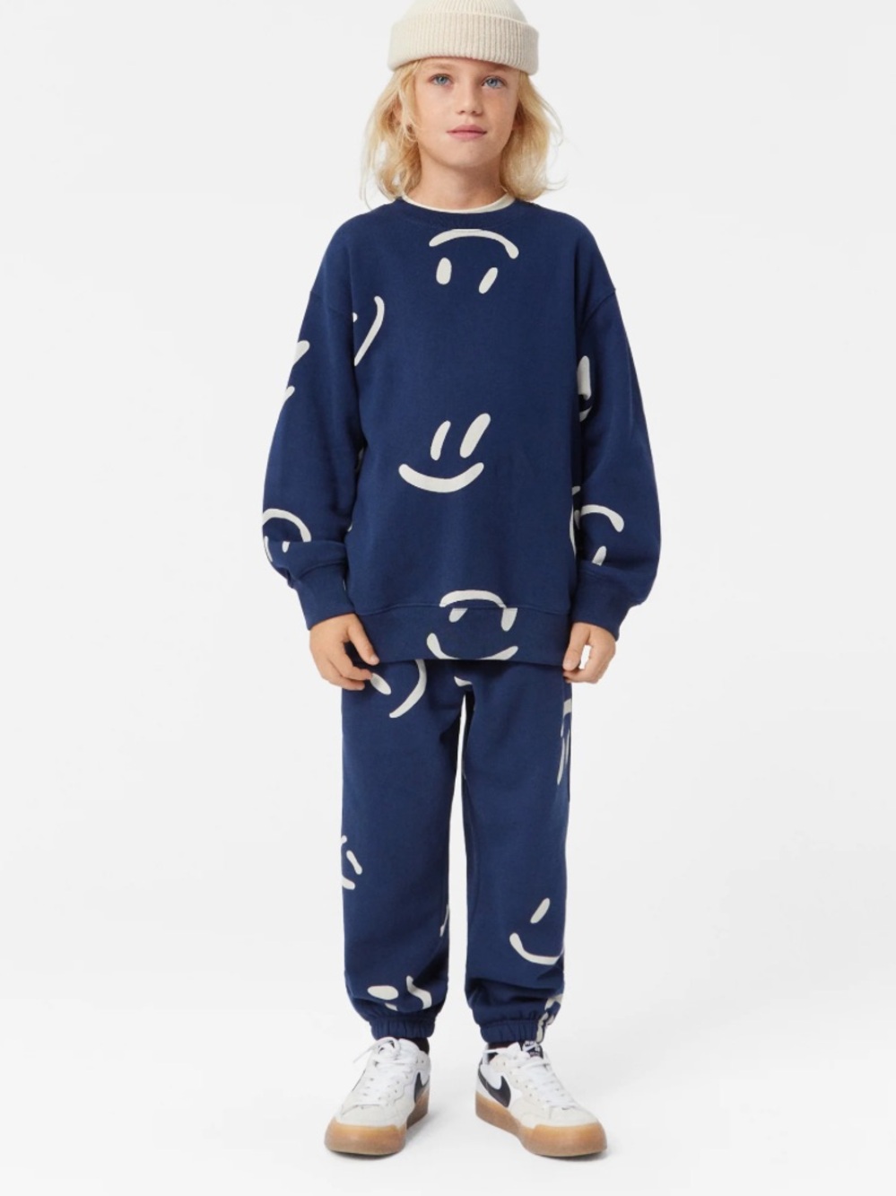 MOLO Kids Navy Smiley Face Set